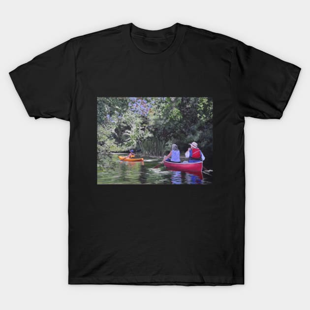 Paint Lake Creek Paddle, Muskoka T-Shirt by Judy Geller